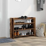  Stalak za cipele boja staro drvo 80x25x62 cm konstruirano drvo | shoptok.hr