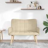  Kauč za dvoje Krema 115 x 61 x 87 cm tkanina | shoptok.hr