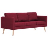 vidaXL Trosjed od tkanine crvena boja vina | shoptok.hr