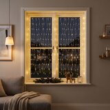 Brilagi LED božićna zavesa 300xLED/8 funkcija/3xAA/USB 1,2m topla bela | Eponuda.com