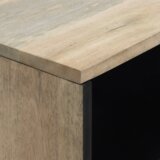 vidaXL Omare in policami za shranjevanje medijev s polico Bela in črna | Shoptok.si