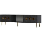 Hanah home TV ormarić kupola, 150x40,6x29,6 cm, antracit-zlatna | Eponuda.ba