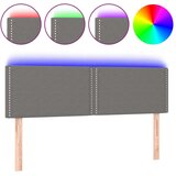  Uzglavlje tamnosivo 144x5x78/88 cm od tkanine | shoptok.hr