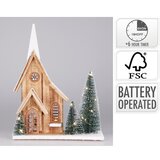 Dekoracija KUĆA S LED RASVJETOM 34 CM SORTO Cijene