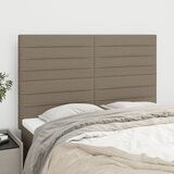vidaXL Posteljno vzglavje 4 kosa taupe 72x5x78/88 cm blago | Shoptok.si