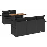  Sjedeća garnitura za vrt 6 kom. Bež Poli ratan 100 x 55 x 73 cm | shoptok.hr