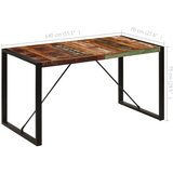  Blagovaonski stol od masivnog obnovljenog drva 140 x 70 x 75 cm | shoptok.hr