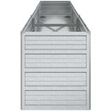 vidaXL Visoka greda 240x40x45 cm pocinkano jeklo srebrna | Shoptok.si