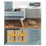 Fix-o-moll podložna pločica od filca (promjer: 22 mm, lijepljenje, 16 kom., bež boje) | shoptok.hr