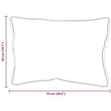 vidaXL Prevleka s blazinami z blazino 3 pcs Bela Mikrofibra | Shoptok.si