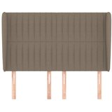  Uzglavlje s ušima smeđesivo 147x23x118/128 cm od tkanine | Eponuda.com
