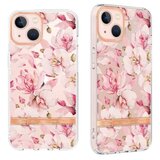 Chameleon Gumiran ovitek (TPUP) za Apple iPhone 14, flowers, roza | Shoptok.si