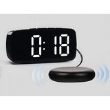  LCD budilka z vibracijsko ploščo za vzglavnik črna | Shoptok.si