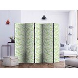 Artgeist PARAVAN 225/172/3 cm bela, svetlo zelena | Shoptok.si