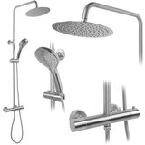 Rea Komplet za prhanje s termostatom VINCENT INOX Brushed Nickel Cene