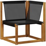  Set vanjskih sofa 11 kom. Prirodna i crna | shoptok.hr