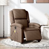 Maison Chic Električni masažni naslanjač - Relax naslanjač rjavo blago, (22042595) | Shoptok.si