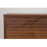 White Label Rjava omarica v orehovem dekorju 80x130x40 cm Stripes – | Shoptok.si