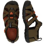 Keen Sandale 'SEACAMP II' siva / maslinasta / narančasta / crna | shoptok.hr