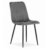  Set od 4 stolice LAVA - Tamnosivi Baršun | shoptok.hr