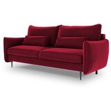 Cosmopolitan Design Rdeč raztegljiv kavč s prostorom za shranjevanje Vermont Cene