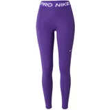 Nike Športne hlače 'Pro' lila / bela