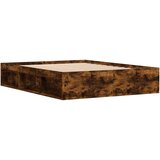  Posteljni okvir dimljen hrast 160x200 cm | Shoptok.si