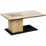 Cantus klubska miza, črna, barve hrasta | Shoptok.si