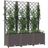  Vrtna žardinjera s rešetkom smeđa 120x40x136 cm PP | shoptok.hr