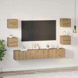  Set TV komoda Zidne Ostalo s pohranom s vratima 7 pcs hrast artisan 60 x 30 x 30 cm | shoptok.hr