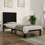 Maison Chic Posteljni okvir - Enojna postelja - Postelja za odrasle črn iz trdnega lesa 75x190 cm-J14147, (21770337) | Shoptok.si