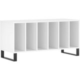 vidaXL Omarica za gramofonske plošče bela 100x38x48 cm inženirski les | Shoptok.si