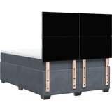  Krevet s oprugama i madracem tamnosivi 140x200 cm baršunasti | shoptok.hr