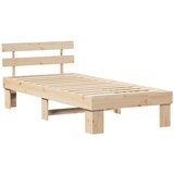  Krevetna konstrukcija Prirodna 90 x 200 cm Čvrsto borovo drvo | shoptok.hr