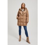 Marisse Quilted Jacket With Hood, Dark Beige | ePonuda.com