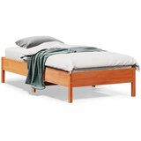 vidaXL Posteljni okvir medeno rjav 90x190 cm trdna borovina | Shoptok.si