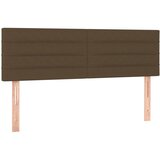 vidaXL Posteljno vzglavje 2 kosa temno rjavo 72x5x78/88 cm blago, (20739589) Cene