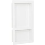 vidaXL Ni&scaron;a za tu&scaron; s 2 odjeljka bijela visokog sjaja 41 x 69 x 9 cm cijene