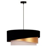  Duolla - Visilica na sajli KOBO 1xE27/15W/230V prečnik 45 cm crna/zlatna/krem | Eponuda.com