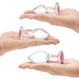 Gläs Glas Heart Jewel Glass Anal Training Kit 3 pcs | shoptok.hr