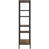  Polica za knjige 80x30x120 cm od čelika i konstruiranog drva | shoptok.hr