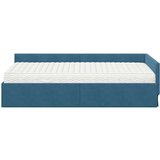  Kotni okvir postelje z matrico Drugo 2 pcs Modra Žamet, (5000123710) | Shoptok.si