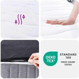  Madrac s džepičastim oprugama srednji 90x190 cm za jednu osobu | shoptok.hr