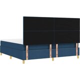  LED Box Spring Krevet s madracem Plava 200 x 200 cm tkanina | shoptok.hr