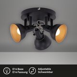 Svetiljka sa spotovima 3xE14/40W/230V crna | Eponuda.com