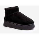Kesi Women's platform snow boots with fur lining, black Xamella Cene