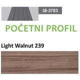 AGT profil Zidni MDF Početni LB-3783-A Light Walnut (239) 2800x26x12mm ( 026-101 ) Cene