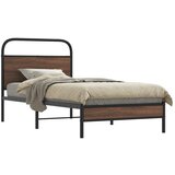 Maison Chic Posteljni okvir - Enojna postelja - Postelja za odrasle brez vzmetnice 90x190 cm rjav hrast inž. les-J6614, (21759255) | Shoptok.si