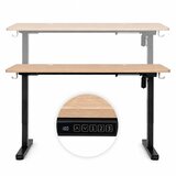  Električni radni stol 140x60 cm, podesiva visina 72-118 cm, svijetli hrast ModernHome | shoptok.hr
