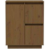  Komoda smeđa boja meda 60 x 34 x 75 cm od masivne borovine | shoptok.hr